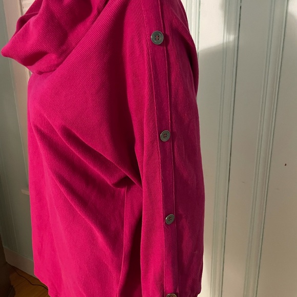 Cerise pink sweater cowl neck large - Picture 7 of 9